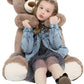 Tezituor Big Teddy Bear 40'' Giant Stuffed Animal Plush Toys Life Size Teddy Bear Plushie Gifts for mature-themed & Children Kids Boys Girls or Kids Soft Bear for Valentines Day Chrismas Birthday Baby Shower