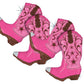 Set Of 2 Dancing Pink Cowgirl Boots Jumbo 36' Foil Party Balloons