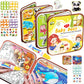 Super Toy 2In1 Water Magic Colouring Book Busy Binder For Kids Reusable Art Craft Painting Educational Kit For Toddler Boys Girl