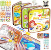 Super Toy 2In1 Water Magic Colouring Book Busy Binder For Kids Reusable Art Craft Painting Educational Kit For Toddler Boys Girl