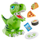 Robo Pets T-Rex Dinosaur Toy For Boys And Girls- Remote Control Robot Toy With Led Light Eyes, Interactive Hand Motion Gestures, Stem Programmable Treats Toys, Walking, Dancing Robot Dinosaur For Kids