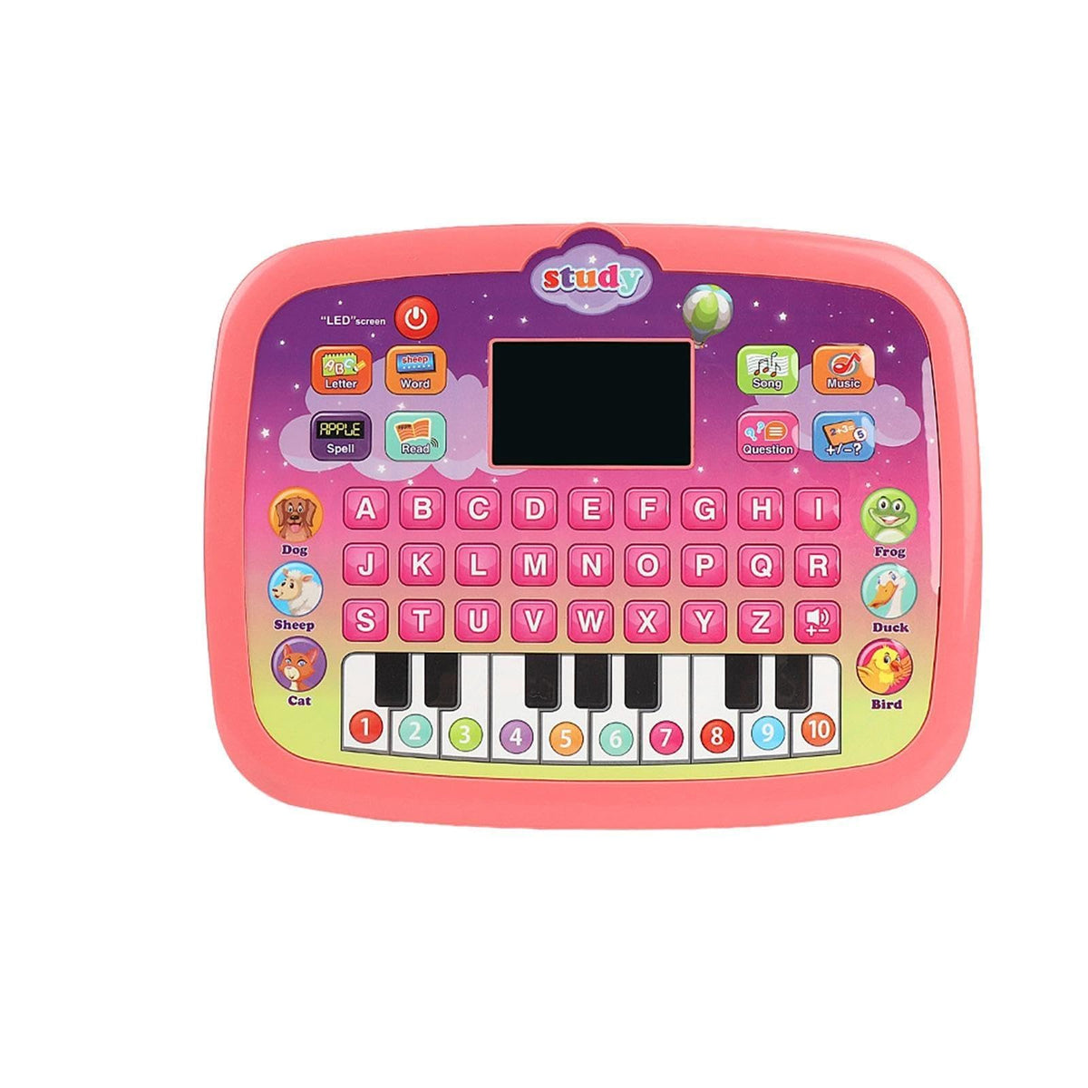 Trendivibe Kids Early Learning Machine Abc Learning For Girls Boys Age 3 4 5 6 Children Pink| Baby Learning Toy | Infant Activit