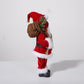 Uten 12'' Santa Claus Decorations, Christmas Standing Figurine Ornaments With Blessing Letter And Gifts Bag For New Year Christm