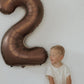 Dark Brown 7 Balloon, Coffee Brown Number Balloons 40 Inch, 7Th Chocolate Brown Birthday Decorations For Kids Girls Boys, Brown