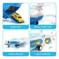 CUTE STONE Toy Airplane with Smoke, Sound & Light - Friction Powered, Multicolor, Model 3377-2, Great Gift for Boys & Girls