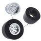 HOBOHY 4Pcs Aluminum Front and Rear Wheels Hub Rims with tire Lining/Built Sponge Kit for Tamiya CW01 Chassis Lunch Box G6-01 Mi