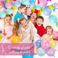 Meanplan 100 Pcs Link Balloon Linking Balloon Latex Linkable Balloons Connected Wedding Party Decoration(Macaron Colors,10 Inch)