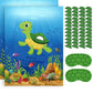 Neburora 2 Pack Pin The Shell On The Turtle Party Game 2 Large 21''X 28'' Posters With 48Pcs Stickers Ocean-Themed Birthday Part