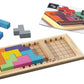 GIGAMIC Katamino Wooden Shape Puzzle Game for Ages 6+, 1-2 Players, 10 Min Playtime, Model GZKC