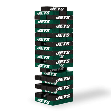 Wild Sports NFL New York Jets Table Top Stackers - 3" x 1" x 0.5", Wood, Team Color, Model 1-1-31000-CL121Q