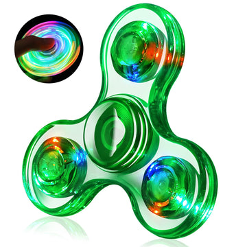 Gigilli Fidget Spinner For Kids Adults, Light Up Sensory Fidget Toys For Kids 4-8 8-12, Classroom Prizes Led Glow In The Dark Ha