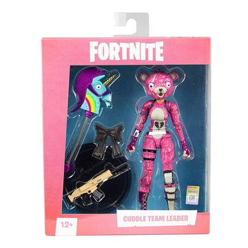 McFarlane Toys Fortnite Cuddle Team Leader Action Figure, 7 inch, Plastic, Pink/Blue/White/Purple, Model MCF10601-5