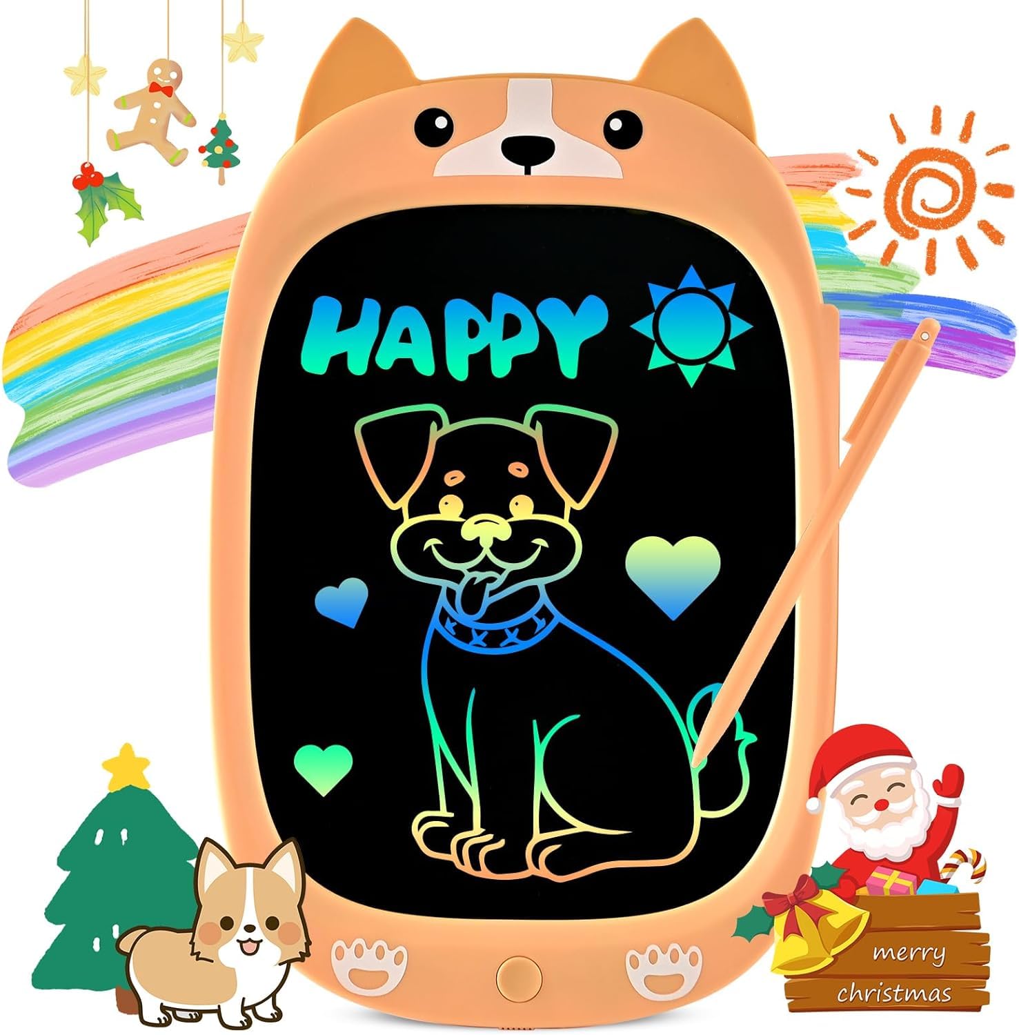 Toddler Kids Toys Gifts - 10 Inch Lcd Writing Tablet Kids Doodle Board, Colorful Drawing Tablet Pad, Kids Games Christmas Birthd