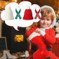 4 Pack Doll Clothes Christmas Mini Snowman Hats Scarf, Santa Knit Hat Christmas Tree Scarf For Doll Elf Santa Mini Snowman (Clas