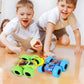 M SANMERSEN Flip Cars - 2 Pack 360 Rotating Stunt Car Toys for 3 4 5 6 Year Old Boys - Push and Go Vehicle Monster Toy Trucks Bo
