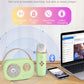 Prunus Mini Karaoke Machine For Kids&Adults,Portable Bluetooth Speaker With 2 Wireless Microphones And Stereo Sound Enhanced Bas