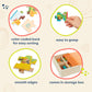 B. Toys- Pack O' Puzzles - Trucks- Wooden Puzzle Set – 4 Truck Puzzles – Car Carrier, Loader, Excavator, Dump Truck – 12-Piece Jigsaw Puzzles For Kids – 3 Years +