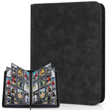 Pok?pal Trading Card Binder  9 Pocket Card Collection Binder for 540 Cards  enhanced Card Book Double Sided Pocket  Collector Album Card Holder Folder for TCG PM MTG OPCG YGO Sports Cards (Black)