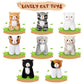 8 Pieces Plush Pets 5 Inch Stuffed Animals Bulk Assorted Cute Stuffed Pet Animal Plush Toys Small Plush Animals For Halloween Kid Classroom School Pet Party Favors Supplies Decoration (Stehende Katze)