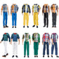 E-Ting 10-Item Fantastic Pack = 5 Sets Fashion Casual Wear Clothes Outfit With 5 Pair Shoes For Boy Doll Random Style (Leather Jacket + Casual Wear Clothes + Swimwear)