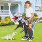 Comin Inflatable Dinosaur Costume Kids Ride-On Inflatables Blow Up Dino Costume Skeleton Funny Dress For Halloween Party