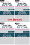 Sleeve Kings Small Square Card Sleeves 70 X 70 Mm (4X110 Pack, 440 Sleeves)