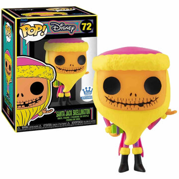 Funko Pop! Santa Jack Skellington Blacklight limited availability #72 Protector and Box Include