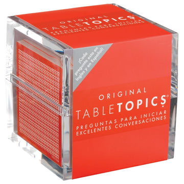 TableTopics Original En Espanol Card Game - 135 Question Cards for Learning Spanish, Model TT-0117-A, Made of Cardstock