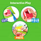 Skillmatics Scissor Skills Activity Book - Snip Snip Animals, 25 Fun Activities, 2 Child-Safe Scissors, Multicolor, Ages 3-7