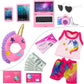 Sotogo 34 Pieces Baby Doll Care Set Dolls Feeding And Changing Accessories Set Baby Dolls Accessories In Bag, Without Doll