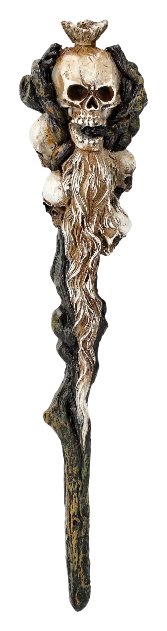 Pacific Giftware Skull Heads Magic Resin Figurine Statue Wand