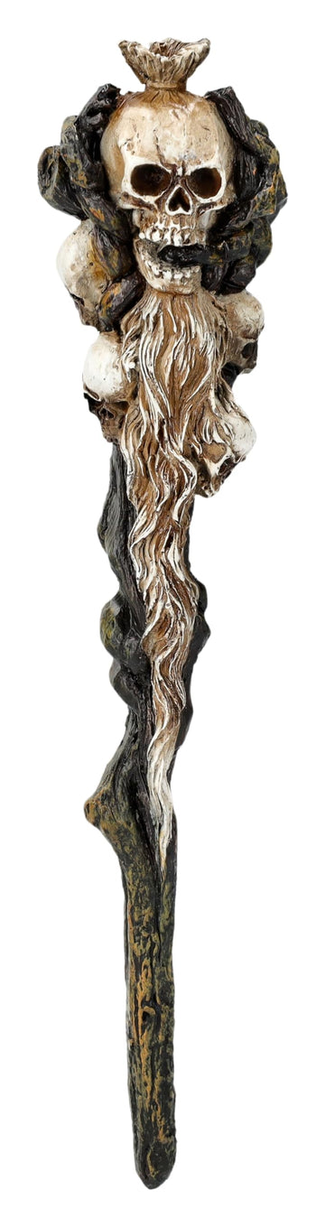 Pacific Giftware Skull Heads Magic Resin Figurine Statue Wand