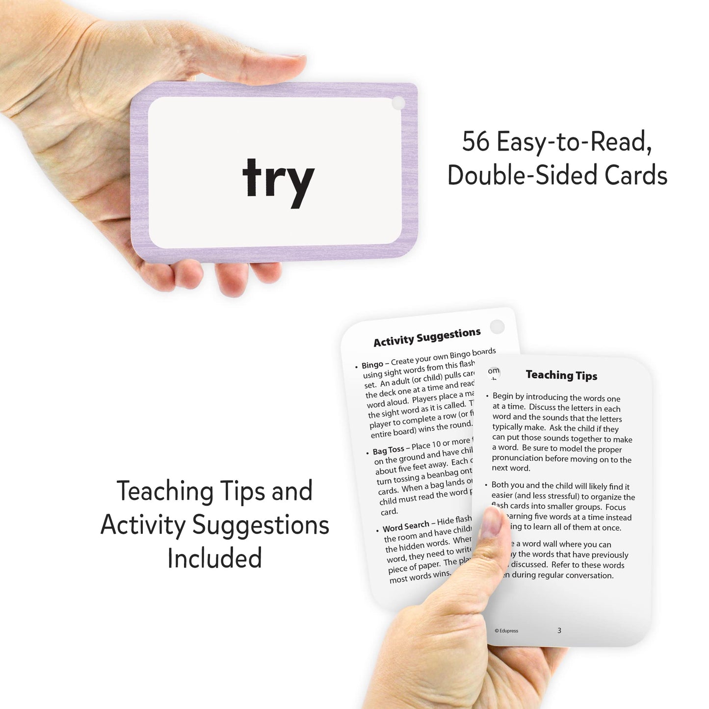 3 LETTER WORDS FLASH CARDS