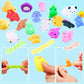 100Pcs Mochi Squishy Toy Individually Wrapped Squishy Toys For Kids Party Favors, Kawaii Squishies Animals Stress Relief Toy For