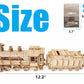 i-CHONY 3D Wooden Puzzle - DIY Mechanical Steam Train Model Kits - Wood Crafts Vehicle Building Model - Wooden STEM Brain Teaser Puzzle - Steam Train Birthday Gifts for mature-themeds Teens Boys Girls