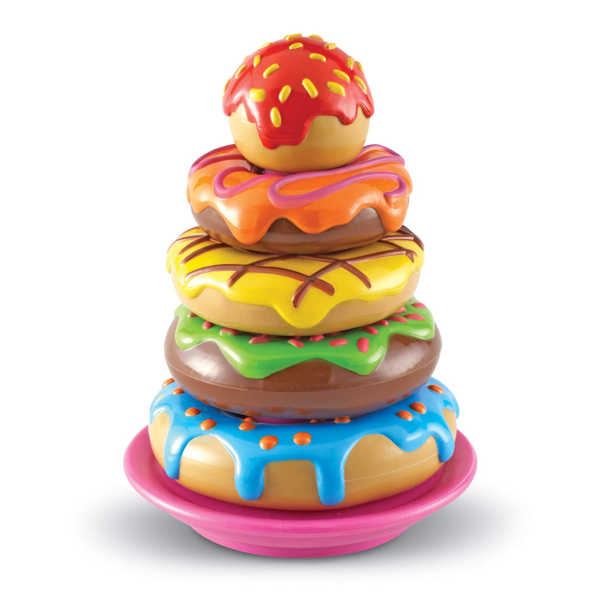 Learning Resources Smart Snacks Stack 'Em Up Doughnuts - 7 Pieces, Ages 18+ Months Fine Motor Skills Toys, Toddler Counting Toys