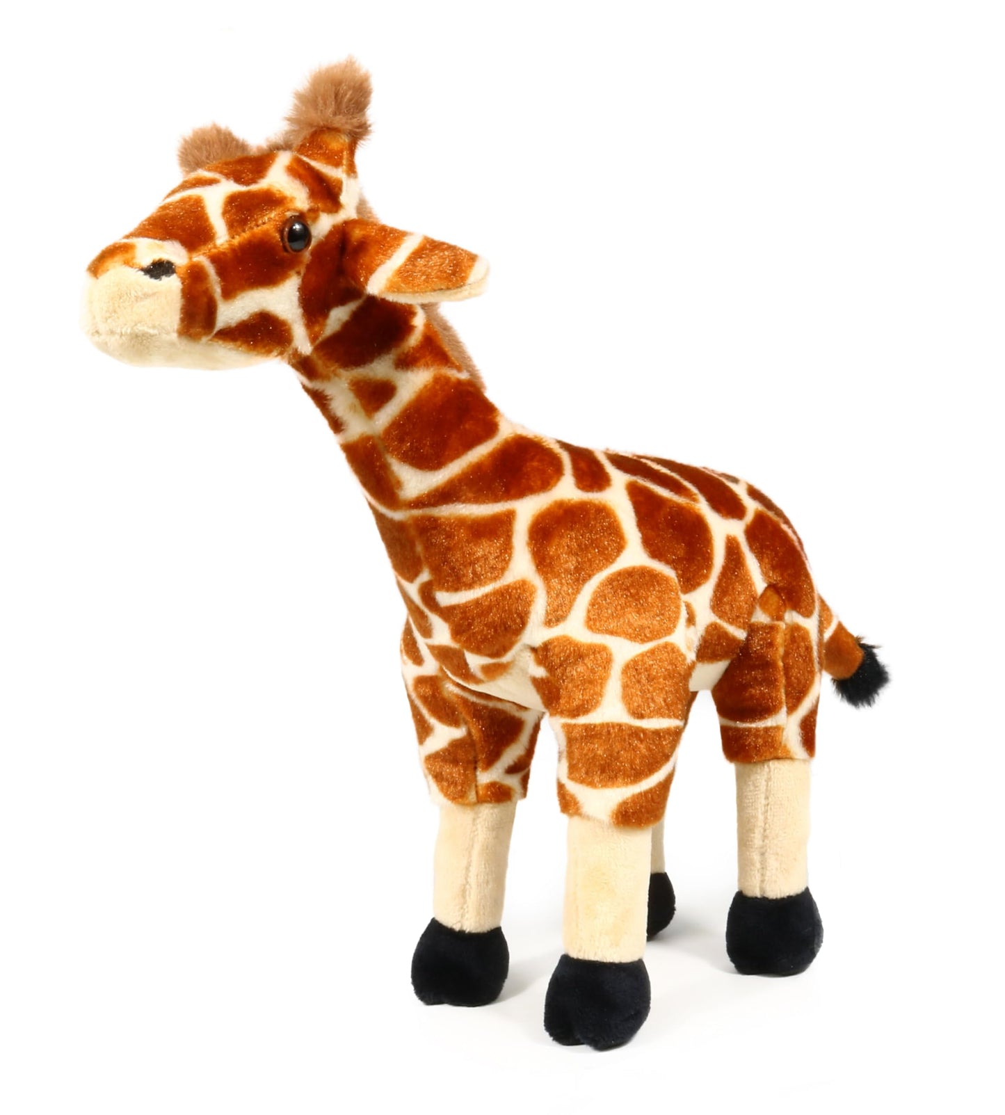 Ice King Bear Small Giraffe Plush Toy - 11 Inch Brown Stuffed Animal, Soft Polyester, Perfect for Zoo Family Collection