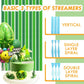 8 Rolls Crepe Paper Streamers 656ft, Pack of Deep Green and Grass Green Party Steamers Set for Party Decoration Wedding Birthday