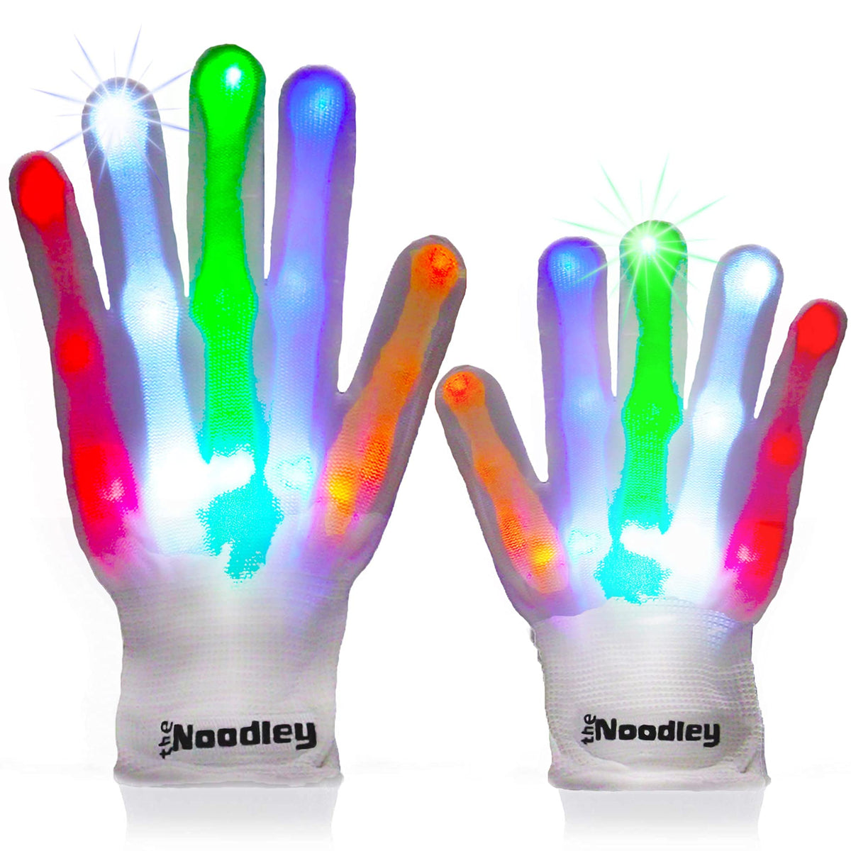LED Finger Gloves for Kids with 6 Flashing Light Modes for Dance Costume and Party Fun