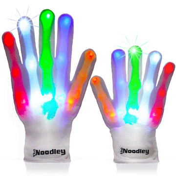LED Finger Gloves for Kids with 6 Flashing Light Modes for Dance Costume and Party Fun