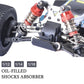 RcThjia Oiled 4Pcs 72mm Aluminum Oil Shock Set for 1/12 1/14 1/16 RC Cars - Front/Rear Upgrade Compatible with WLtoys 144001, 12