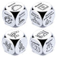 4Pcs Anniversary Steel Date Night Dice for Couples  Valentines Day Gifts for Boyfriend Husband Girlfriend Wife  Birtdhay mature-themed Easter Basket Stuffers