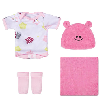 Caranovo 4 Sets Baby Dolls Accessories Baby Doll Clothes And Hat For 10 Inch Doll To 12 Inch Doll, Doll Outfits Accessories For Doll Gift