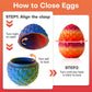 FYEFKJSA 3D Printed Dragon Eggs with Dragon Inside - 12Inch Articulated Fidget 3D Printed Animals  Interesting Decorative Gift  Easter Basket Essentials Stuffers (Random Twilight Mountain Range)