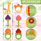 Sperric Silicone Baby Teething Toys - 6 Pack Freezer Safe Teethers for Infants 0-6 Months - Orange