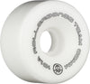 Rollerbones Team Logo 101A Recreational Roller Skate Wheels (Set Of 8), White, 57Mm