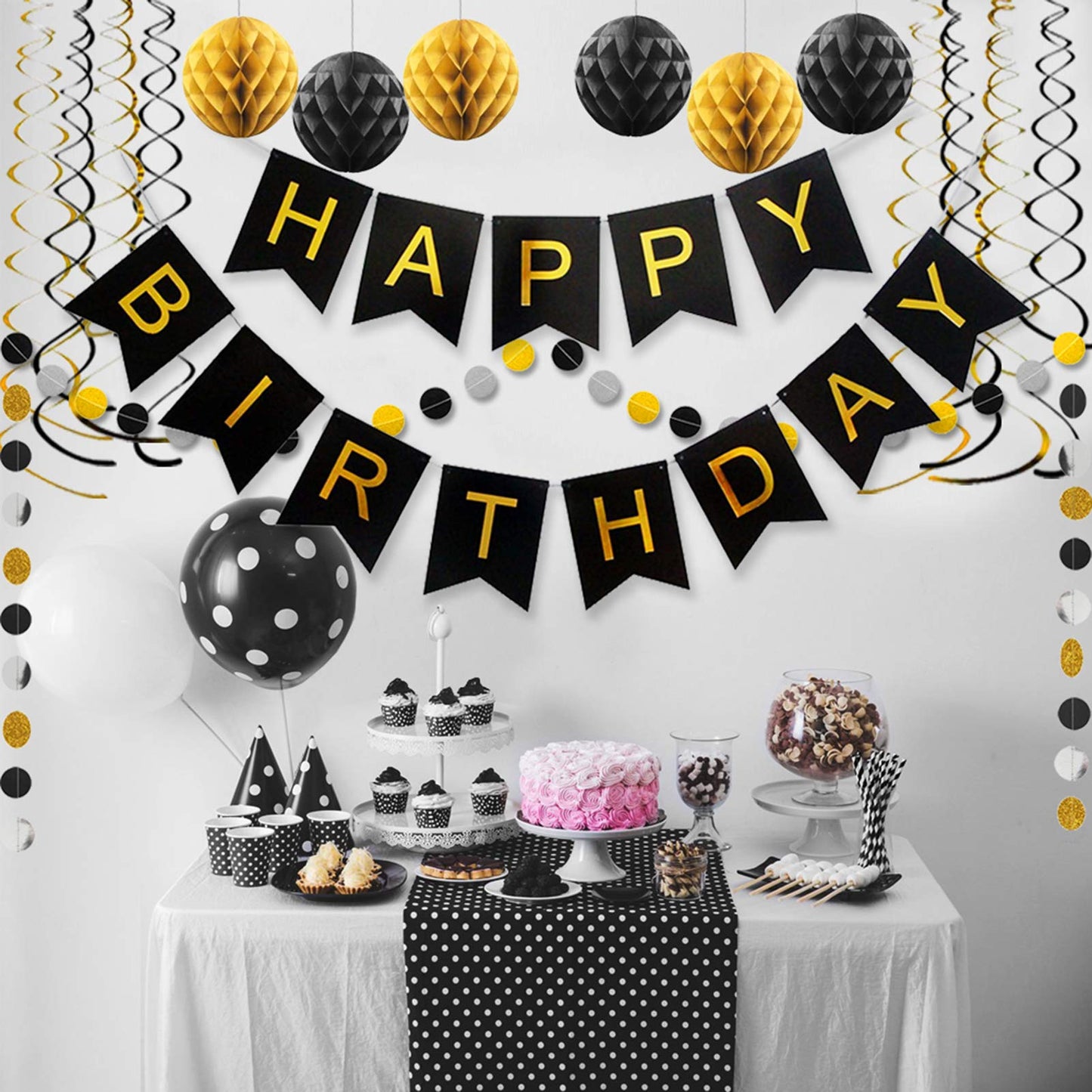 Mermaid Happy Birthday Banner Mermaid Birthday Decorations, Mermaid Birthday Party Decorations For Boys, Girls, Women And Men