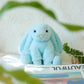 Apricot Lamb Plush Light Blue Bunny Rabbit Stuffed Animal, 8 Inches, Soft Polyester, Fluffy Ears, Small Size