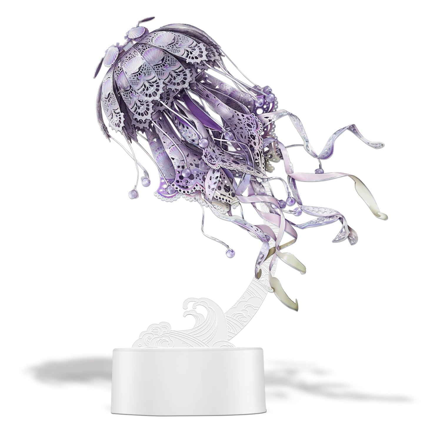 Piececool 3D Metal Model Kits, Jellyfish Night Lamp With Usb Plug, Cute Sea Animals Diy Models Building Kits For Adults Brain Teaser Puzzles, Best Dad Boyfriend Gifts
