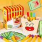 Mikneke Wooden French Fries Sorting & Stacking Toys For Toddlers, Montessori Toys For 3 Year Old, Preschool Educational Toys To Develop Fine Motor Skills